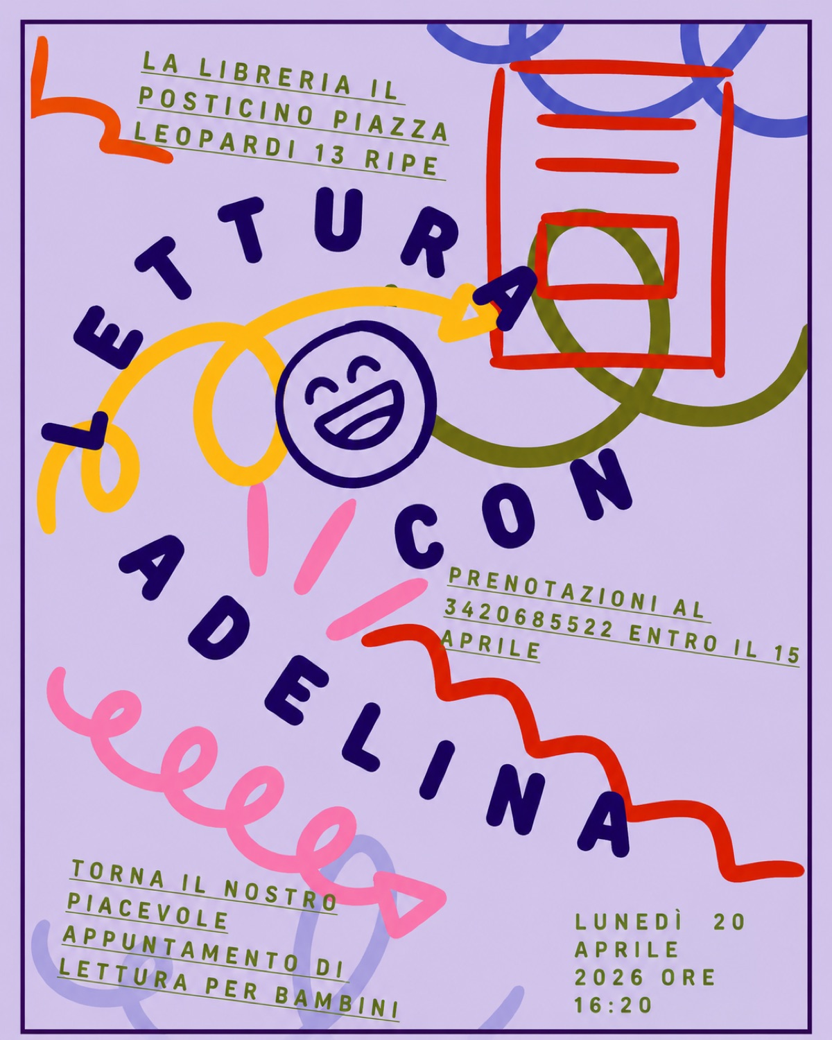 Locandina Lettura con Adelina